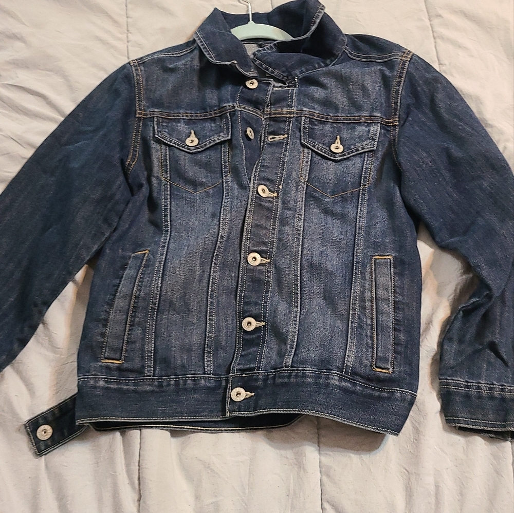 138926 Vintage 1980’s USA Made Old Navy Denim Jacket. Size Boys XL 34” Chest. Se